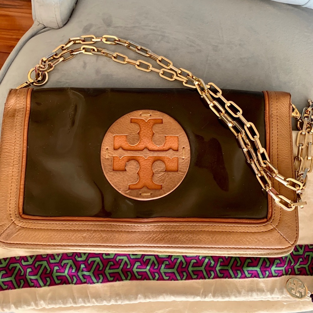 TORY BURCH BROWN PURSE